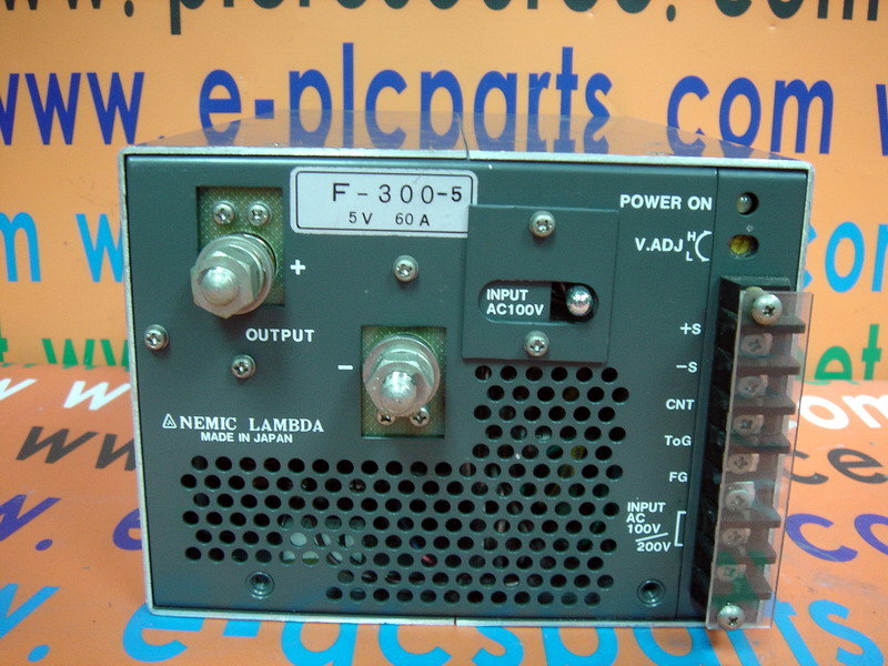 NEMIC-LAMBDA F-300-5 POWER SUPPLY - PLC DCS SERVO Control MOTOR